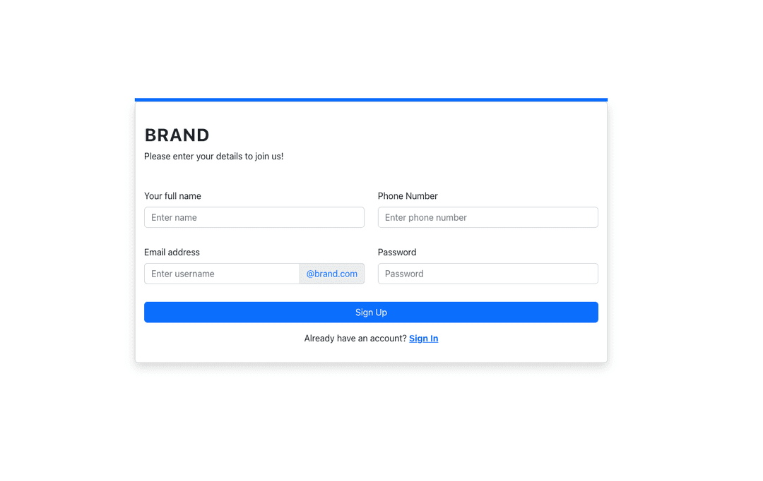 Validating creating and styling react bootstrap forms clerk blog