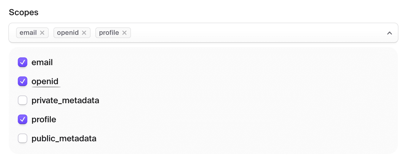 OAuth scopes openid