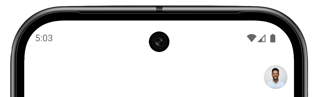 The UserButton is a circular button that displays the signed-in user's profile image.