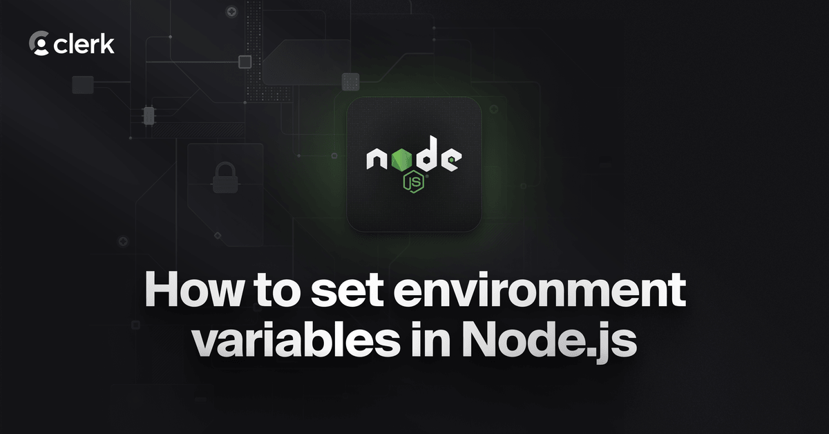 How to set environment variables in Node.js
