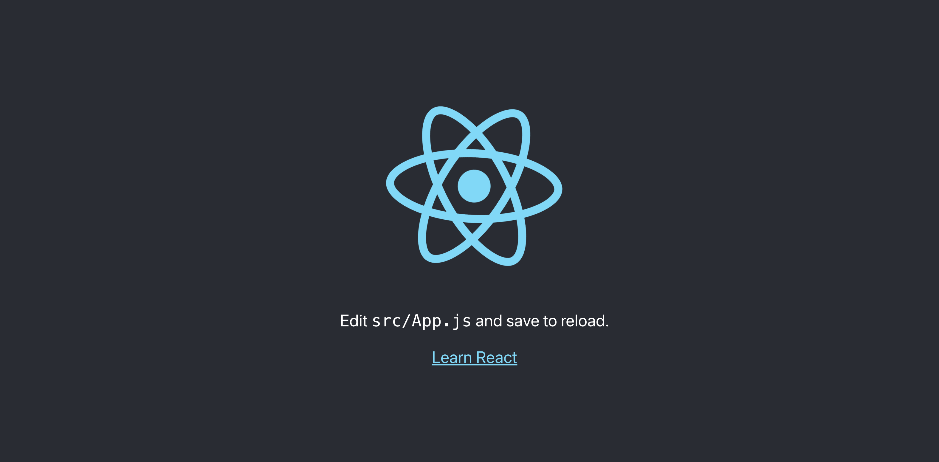 Default React page
