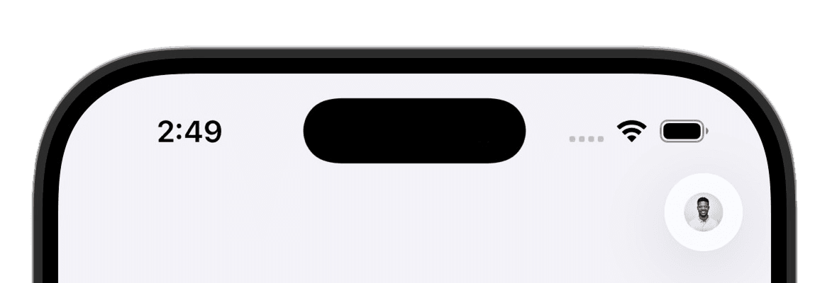 The UserButton is a circular button that displays the signed-in user's profile image.