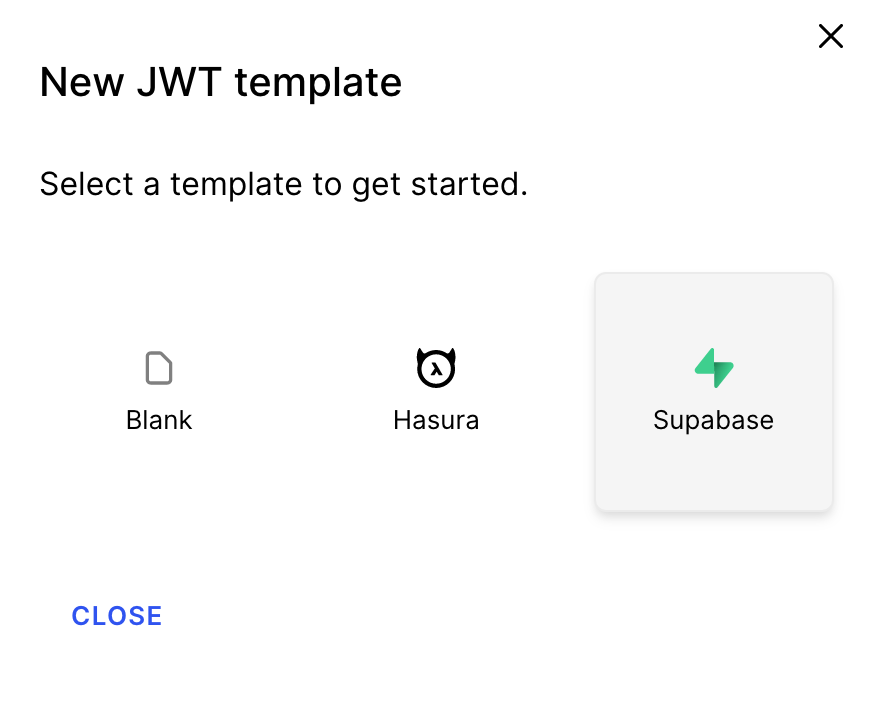 JWT template