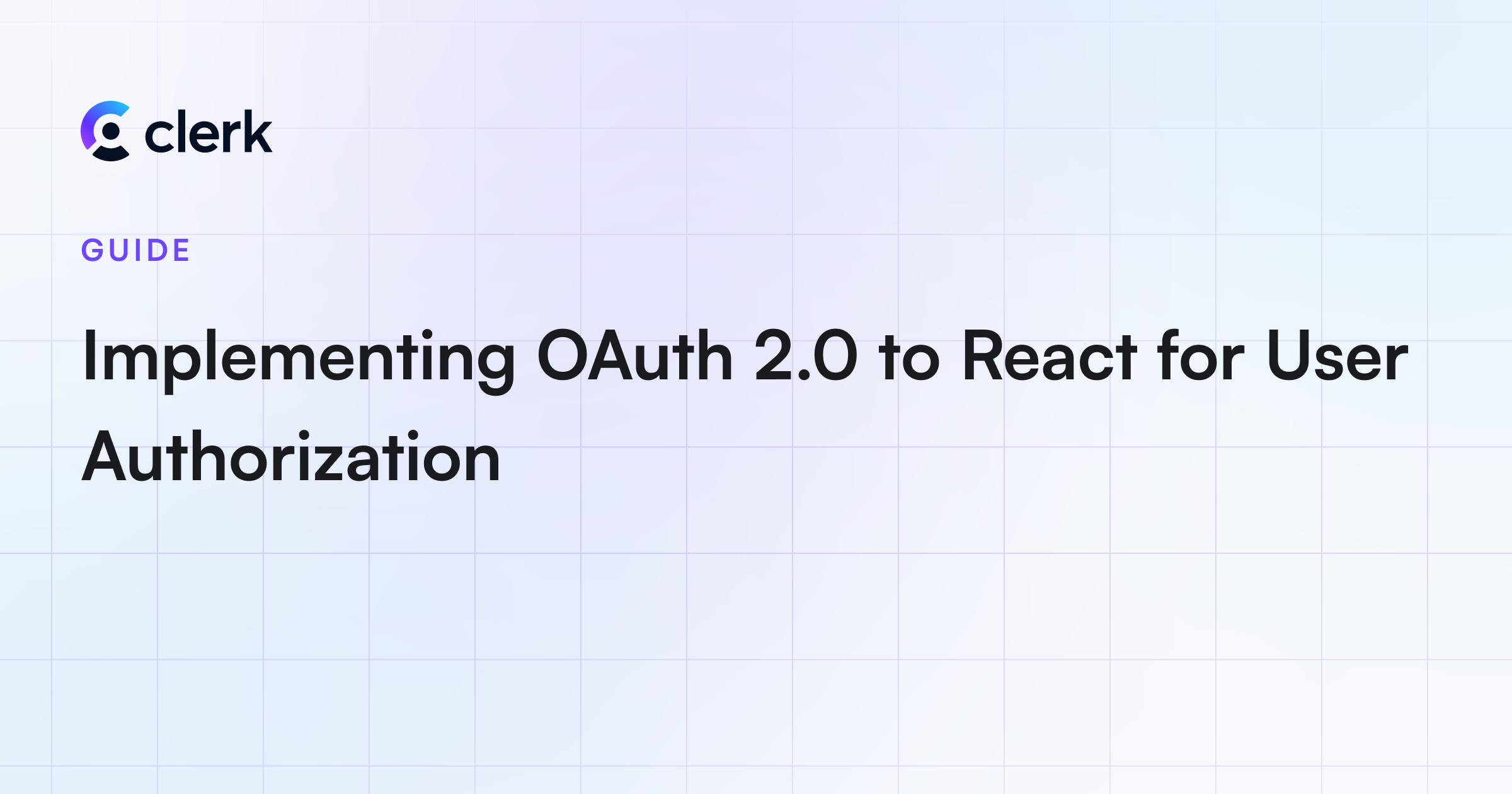 Implementing OAuth 2.0 to React for User Authorization