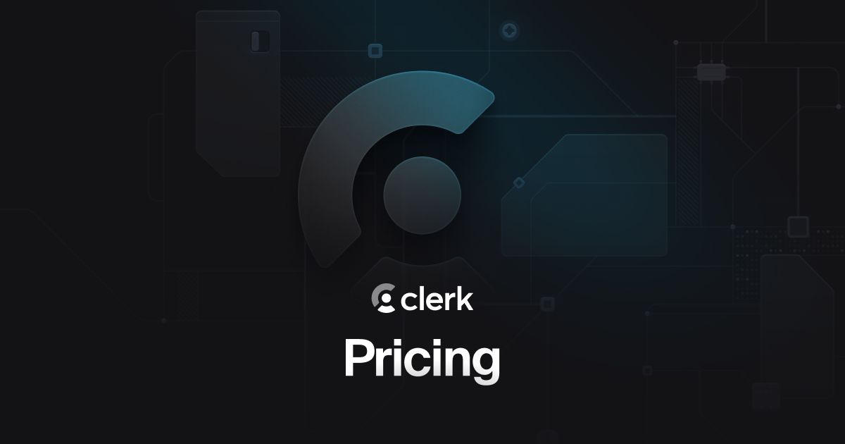 Clerk Hobby is free with 50,000 monthly retained users per app and no card required